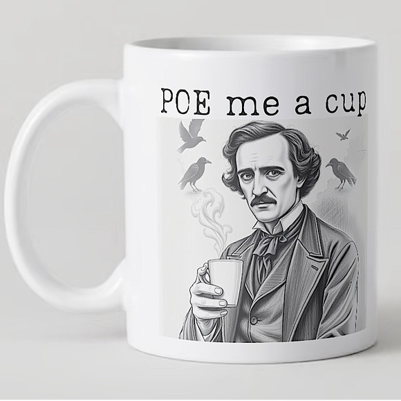 Handmade “Poe Me A Cup” Ceramic Mug - Picture 1 of 1
